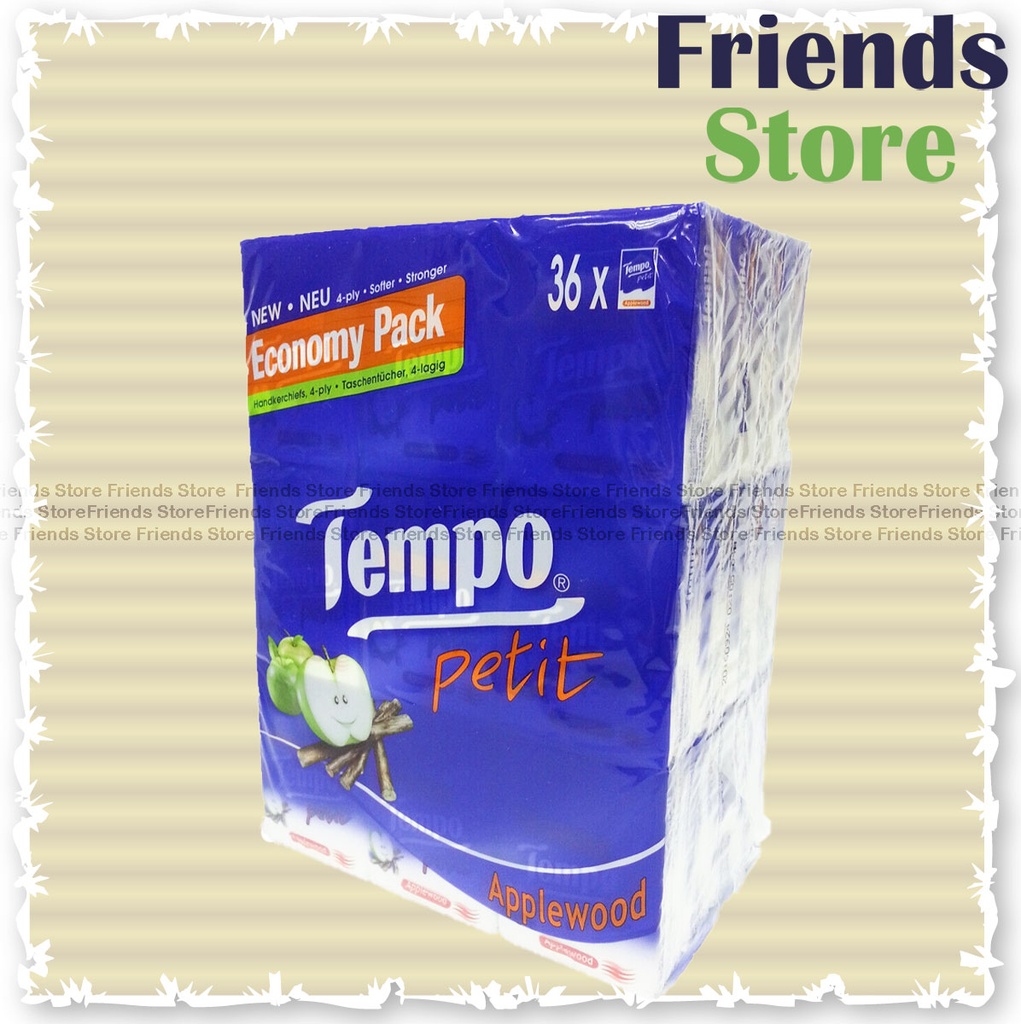 Tempo - 得寶 迷你紙手巾 (蘋果木味) (7片 X 36包) (包裝隨機發放)