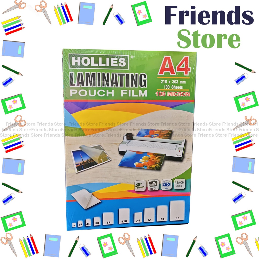 HOLLIES - Hollies A4 100mic Laminating Film (100sheets/box)