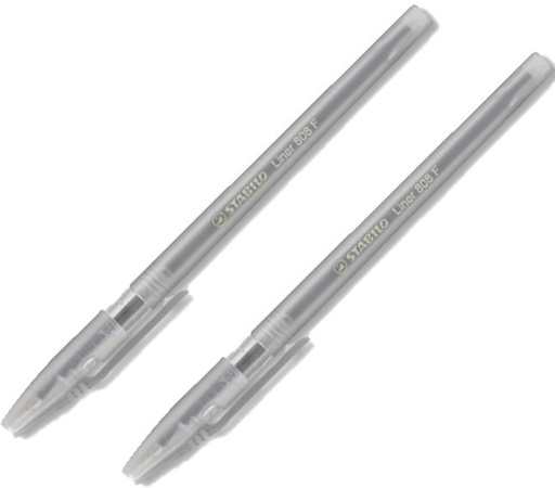 [124012A] STABILO - Ballpoint Pen 0.7mm 808F (Black) X 2
