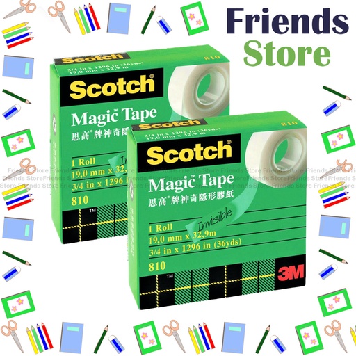 [11152] Scotch - Magic™ Tape; Boxed; 3/4" x 36 yd ; 810HK [2rolls]