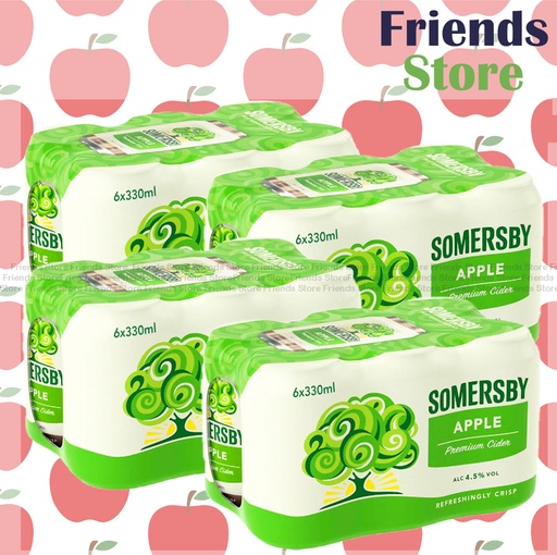 [400446AF] SOMERSBY - [原箱] 罐裝 蘋果酒 (330毫升 x 24) (平行進口) 包裝隨機發放