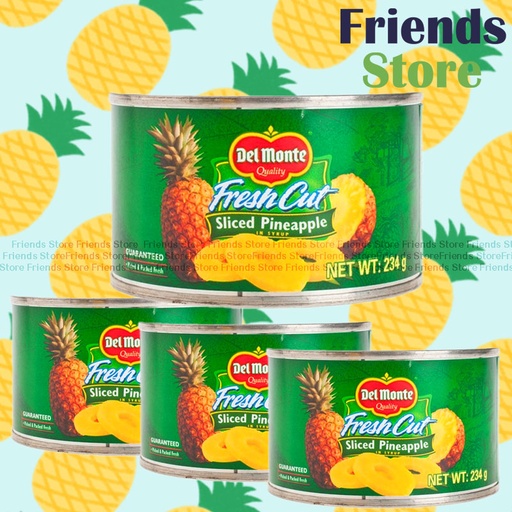 [4000720A] Del Monte - Canned Sliced Pineapple in Syrup (234g X 4)