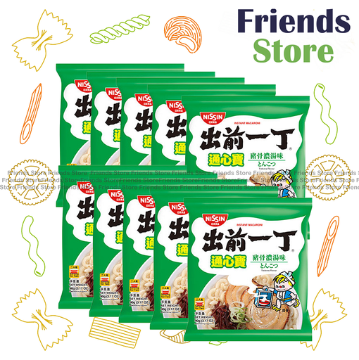 [4YSH4] Nissin - Demae Iccho Macaroni Tonkotsu Flavour (90克 X 10)