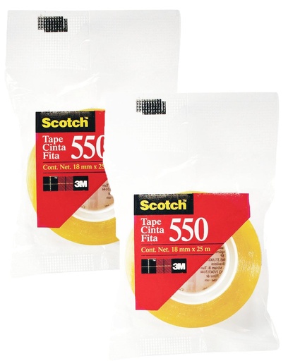 [11156] Scotch - 550 18mm x 25m 膠紙 X2卷