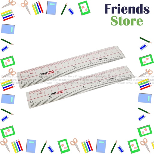 [12801] Smartmax - Acrylic Ruler SM101 (15cm) X 2
