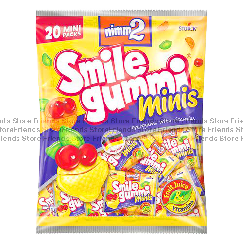 [4128F] nimm2 - Smile Gummi Minis Family Bag (210g X 1)  (Parallel Imported Goods)