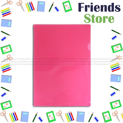 [LFA2] Godex - A4 L shape single layer clear file/Red color