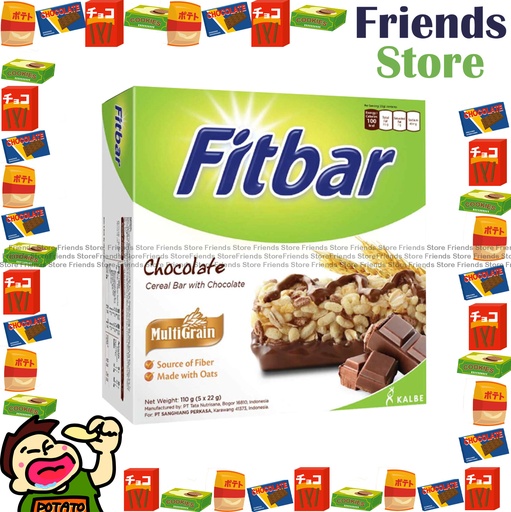 [4GZ12] Fitbar - Chocolate Fitbar (22g X 5)  朱古力麥纖棒