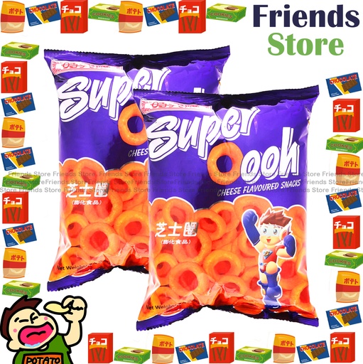 [4007685E] Sze Hing Loong - 大包裝 Super Oooh Cheese Flavoured Snack (60g X 2)