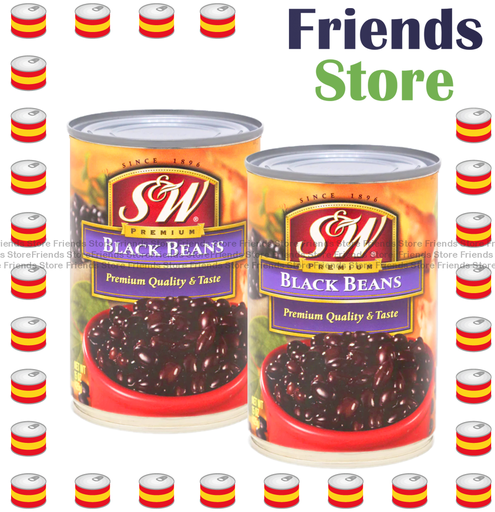 [4004422E] S&W - Black Beans  (425g X 2)