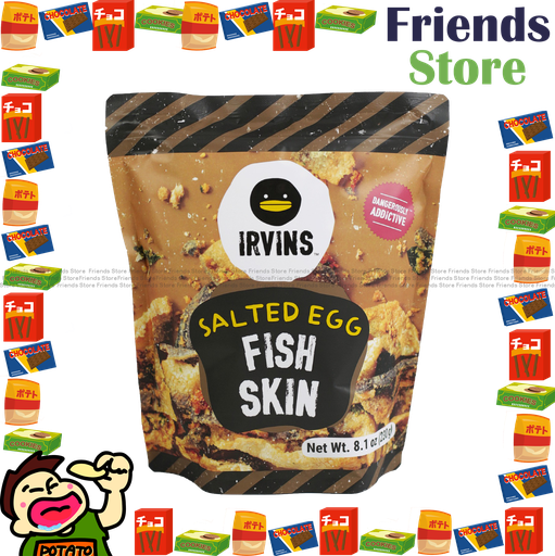[4004434D] IRVINS - 新加坡 鹹蛋魚皮 零食 (大包裝) (210克 X 1)