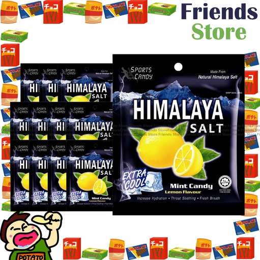 [4000256C1] BIG FOOT - [Full Case] Himalaya Salt Mint Candy Lemon Flavor (15g X 12) (Parallel Imp./Packing randomly dist.)