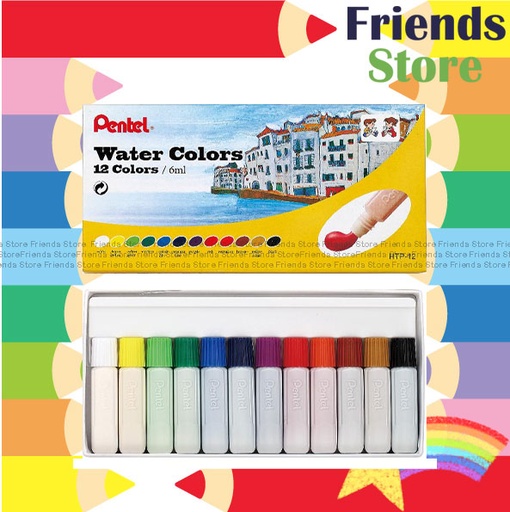 [12761] Pentel - Water Colors (12 Colors) HTP-12