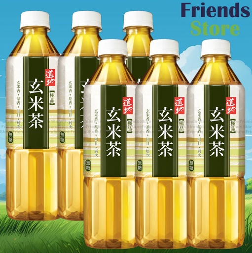 [400261_6] 道地 - 樽裝 玄米茶 飲品(500毫升 X 6)  最佳飲用日期：2025年11月