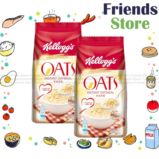 [400126C] Kellogg's - 袋裝 Instant Oatmeal (200g X 2)