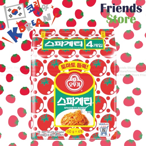 [4128F3] Ottogi - Spaghetti Ramen (Tomato Flv) Pack of 4s (Parallal Imported/Random Packing)BBD:on/after 22 JUL 2025