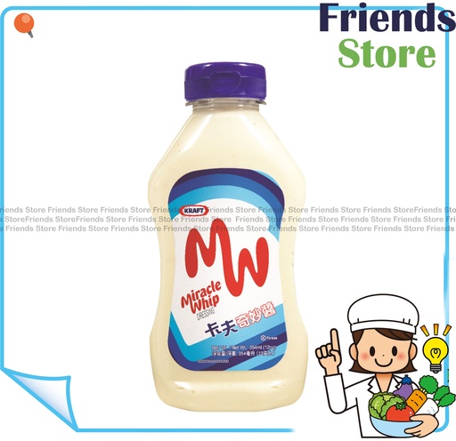 [4DK5] Kraft - 唧唧裝 Miracle Whip Squeezable (12oz X 1) 奇妙醬 BBD:26 APR 2025