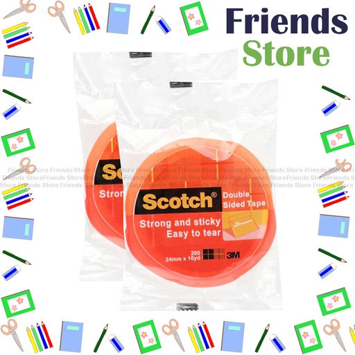 [111568] Scotch - 200 24mm x 10M 雙面膠紙 X2卷