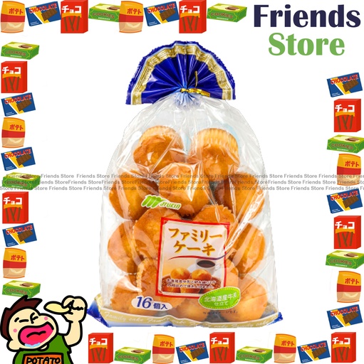 [4124A51] 丸金 - 家庭裝小蛋糕 16個裝  (平行進口) 最佳食用日期：2025年9月1日 或之後