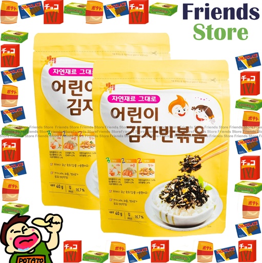 [4126M4A] Chun Myung - Korea Children Roasted Seasoned Seaweed Flake (40g X 2)  (Parallel Imported Goods)