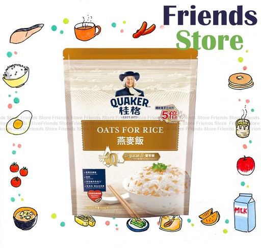 [40007729D] QUAKER - Oats for Rice (600g X 1) Random delivery of old and new packings