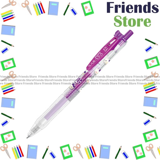 [124006HKE] Zebra 斑馬牌 - Limited Edition - Sarasa Clip 0.5mm Rollerball Pen (Hello Kitty) (JJ15-HK-PU) 凱蒂貓 Purple X 1
