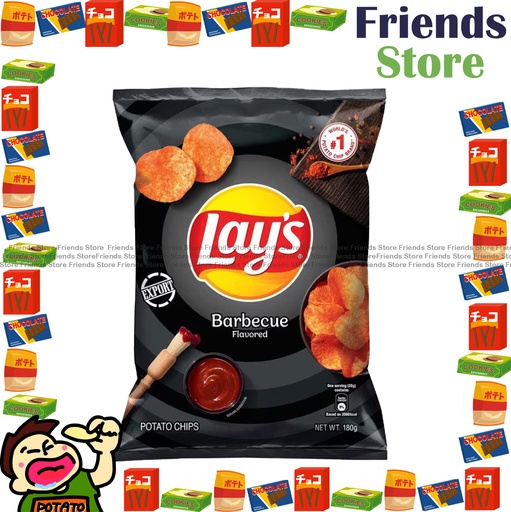 [4000219A] LAY'S - (家庭大包裝) Barbecue Flavored Potato Chips (180g X 1)