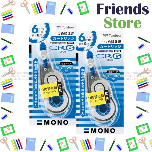[19010] Tombow - CT-CR6 Correction Refill 6mm x 12m [x 2pcs]