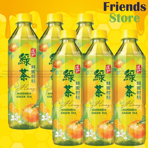 [400269A] 道地 - 支裝 蜂蜜<柑桔>綠茶 (500毫升 X 6)