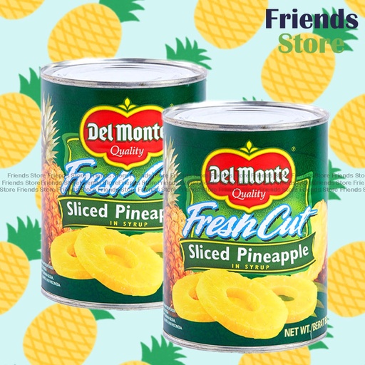 [4000720A1] Del Monte - Canned Sliced Pineapple in Syrup (567g X 2)