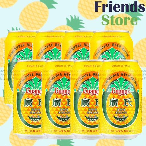 [4121T2] Guang's - Pineapple Beer Drink (330ml X 8) (Pallaral Imported Goods)