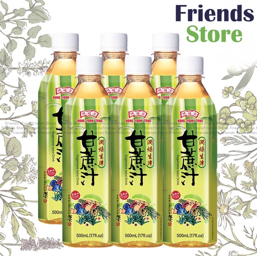 [400160Y] HUNG FOOK TONG - Sugarcane Juice Drink (500ml X 6) BBD:on/after OCT 2025