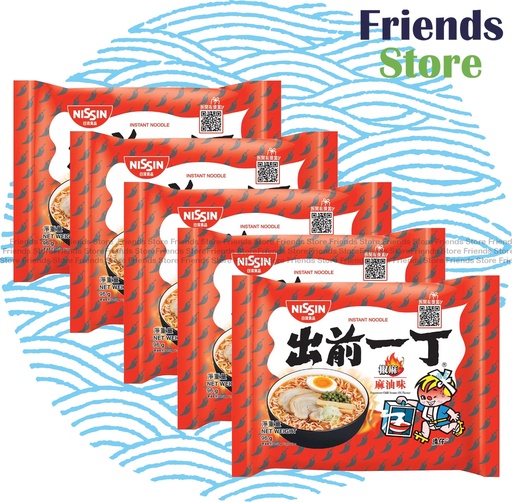 [400115S] 日清食品 - (港版) 出前一丁 全辛滋味系列 椒麻麻油味即食麵  (96克 X 5) 