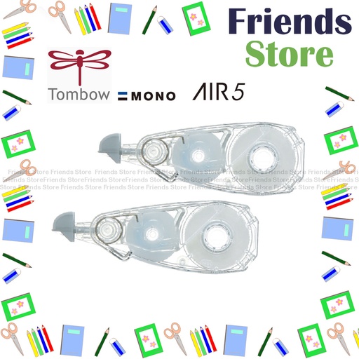 [19024_RF] 蜻蜓牌 - MONO AIR TOUCH AIR5 改錯帶 替芯 CT-CAR5 (W5mm X L10m) X 2