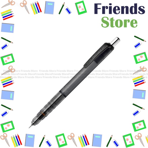 [12102E] Zebra 斑馬牌 - DelGuard Mechanical Pencil 0.5mm（P-MA85-LG-MCBK）Matte Clear Black