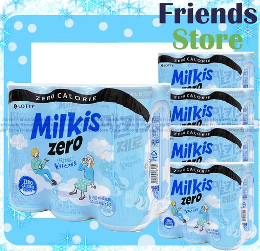 [400789N2F] 樂天 - [原箱] Milkis  <零卡原味> 忌廉溝鮮奶 (250毫升 X 30) 包裝隨機發放