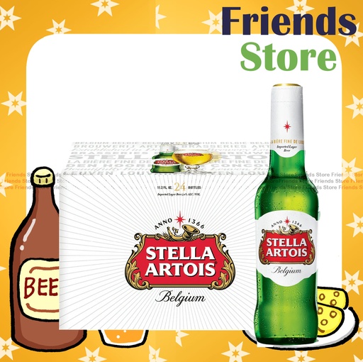 [4TM2J] Stella Artois - [原箱] Stella Artois (細樽裝) 啤酒 (330亳升 x 24)