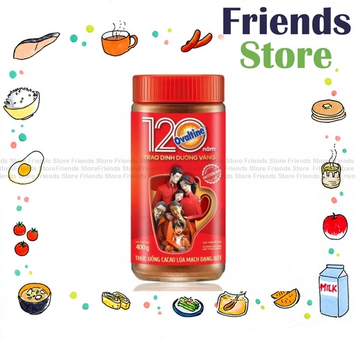 [4NO3] Ovaltine - 玻璃樽裝 Nutritional Malted Drink (400g X 1) (Parallel Imported Goods)New/Old packing randomly dist.