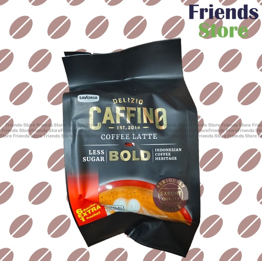 [4NO4C] CAFFINO 泡沫咖啡(特濃)  (每袋6小條) (平行進口/包裝隨機發放）