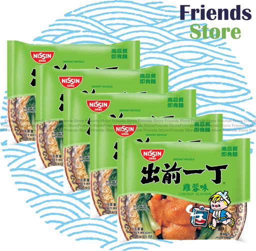 [400115D] 日清食品 - (港版) 出前一丁 雞蓉味即食麵  (100克 X 5) 