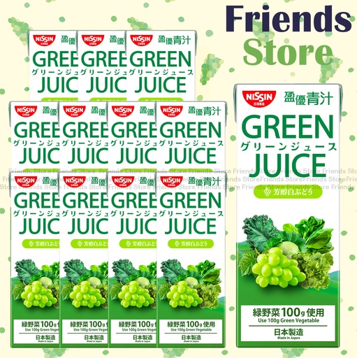 [4MC191C] Nissin - 盈優 Green Juice Green Grape (200ml X 12)