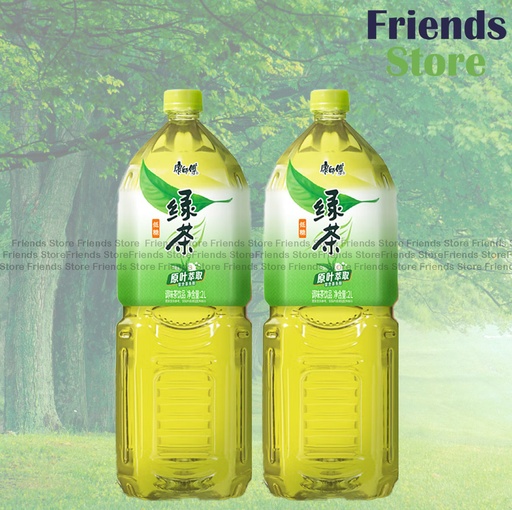 [400459AV] 康師傅 - 大支樽裝 低糖（茉莉味）綠茶 飲品 (2升 X 2) 產品包裝隨機發放 最佳飲用日期：2025年11月或之後