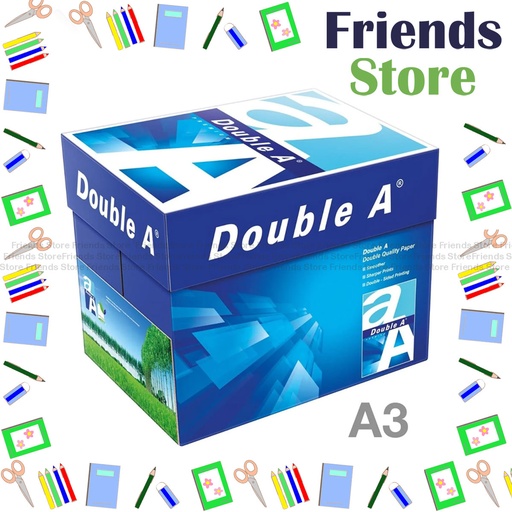 [17010F] Double A - [原箱] A3 優質多功能影印紙 A3 80gsm (500張裝 X 5)