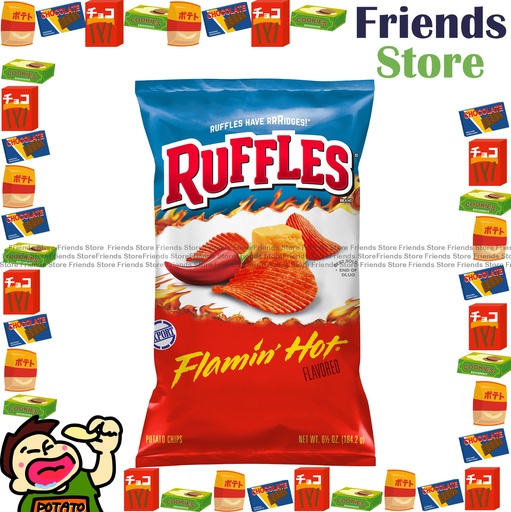 [4000219G1] RUFFLES - (家庭大包裝) 樂事波浪 火辣味波浪薯片 (184.2克 X 1)