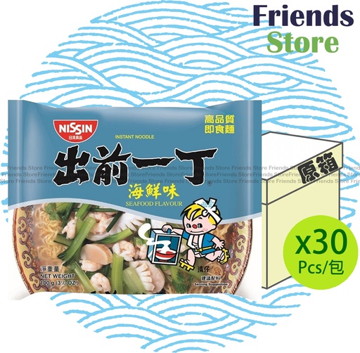[400115FF] 日清食品 - [原箱] (港版) 出前一丁 海鮮味即食麵  (100克 X 30) 