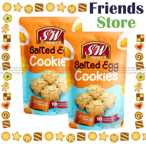 [4004422U] S&W - Salted Egg Cookies (100g X 2)
