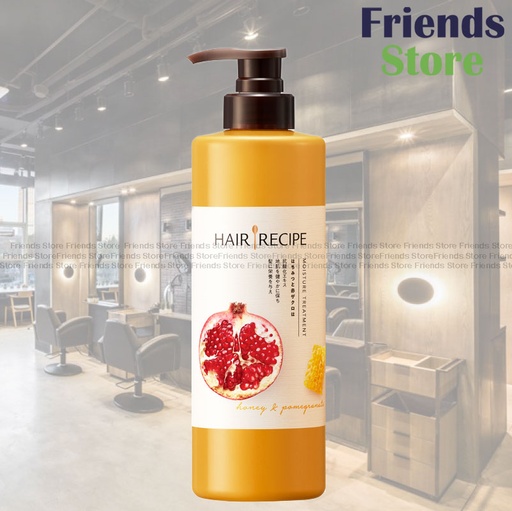 [HR003A] HAIR RECIPE - 蜂蜜石榴水潤亮澤護髮精華素 530克 (074010）