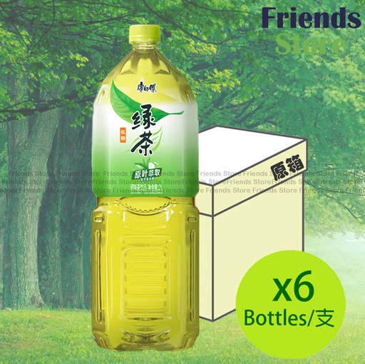 [400459AVF] 康師傅 - [原箱] 大支樽裝 低糖（茉莉味）綠茶 飲品 (2升 X 6) 產品包裝隨機發放 最佳飲用日期：2025年11月或之後