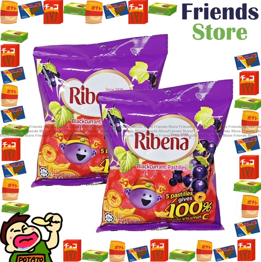 [4130NE] Ribena - Blackcurrant Pastilles Original Flavour （60g x 2）(Random packaging)