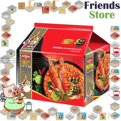 [4MC16H] 日清 - 泰式冬蔭功味湯麵 (紅) (5包裝)最佳食用日期：2025年11月8日或之後